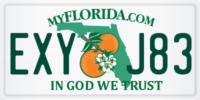 FL license plate EXYJ83