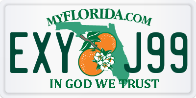 FL license plate EXYJ99