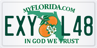 FL license plate EXYL48