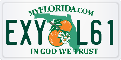 FL license plate EXYL61