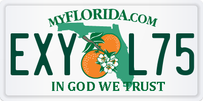 FL license plate EXYL75