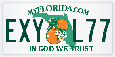 FL license plate EXYL77