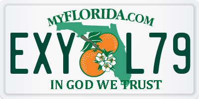 FL license plate EXYL79
