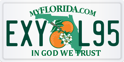 FL license plate EXYL95
