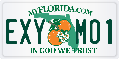 FL license plate EXYM01