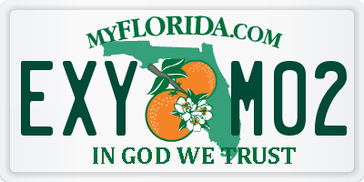 FL license plate EXYM02