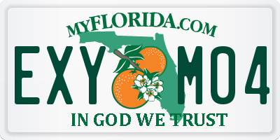 FL license plate EXYM04