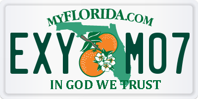 FL license plate EXYM07
