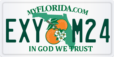 FL license plate EXYM24