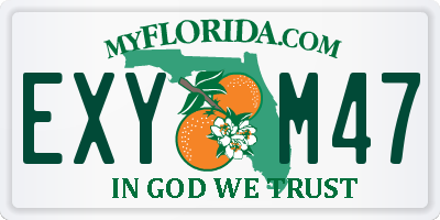 FL license plate EXYM47