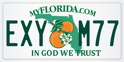 FL license plate EXYM77