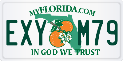 FL license plate EXYM79