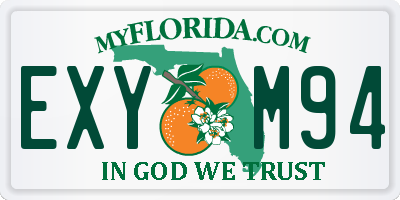 FL license plate EXYM94