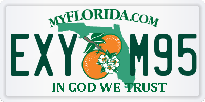 FL license plate EXYM95