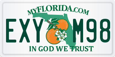 FL license plate EXYM98