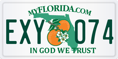 FL license plate EXYO74