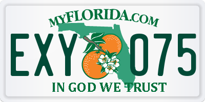 FL license plate EXYO75