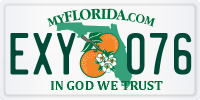 FL license plate EXYO76