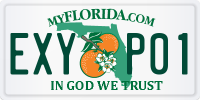 FL license plate EXYP01