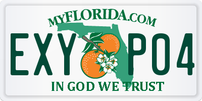 FL license plate EXYP04