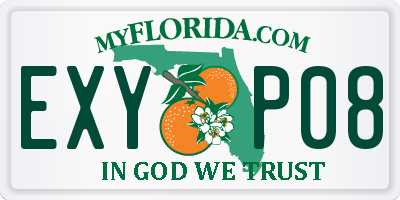 FL license plate EXYP08