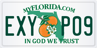 FL license plate EXYP09