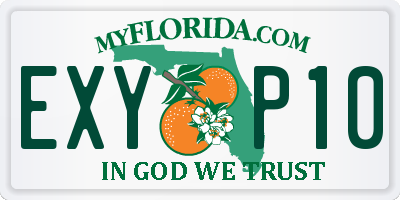 FL license plate EXYP10