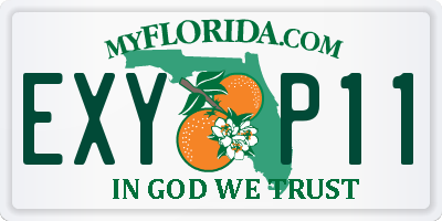 FL license plate EXYP11
