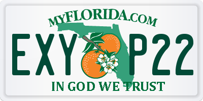 FL license plate EXYP22