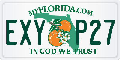 FL license plate EXYP27