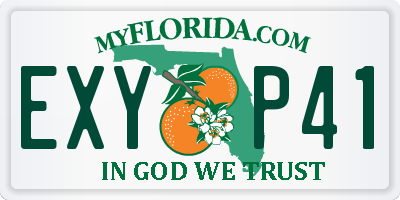 FL license plate EXYP41