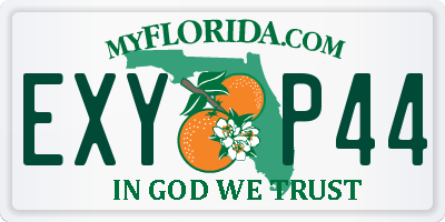 FL license plate EXYP44