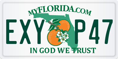 FL license plate EXYP47