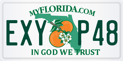 FL license plate EXYP48