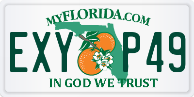 FL license plate EXYP49