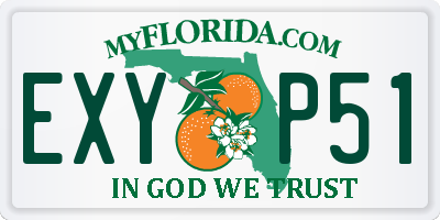 FL license plate EXYP51