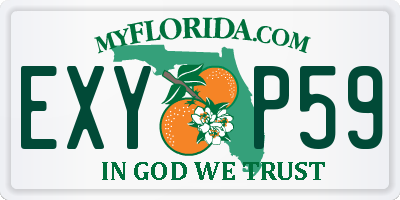 FL license plate EXYP59