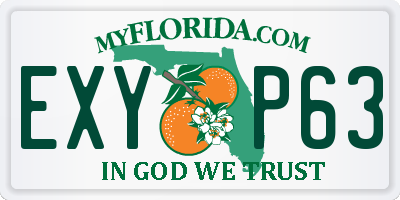 FL license plate EXYP63