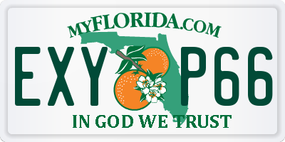 FL license plate EXYP66