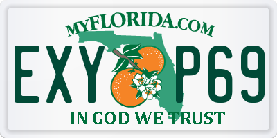 FL license plate EXYP69