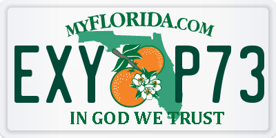 FL license plate EXYP73