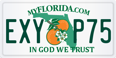 FL license plate EXYP75