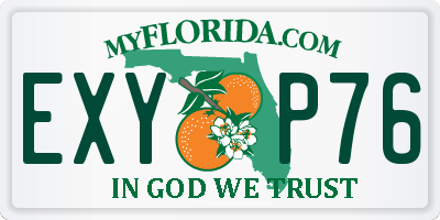 FL license plate EXYP76