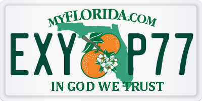 FL license plate EXYP77