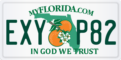 FL license plate EXYP82