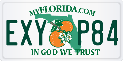 FL license plate EXYP84