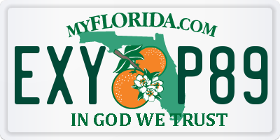 FL license plate EXYP89
