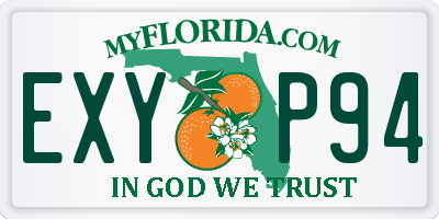 FL license plate EXYP94
