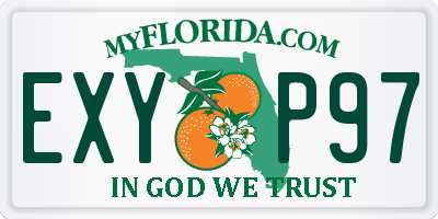 FL license plate EXYP97