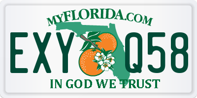 FL license plate EXYQ58